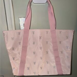 Heritage Stripe Tote with Bling Logo from Victoria’s Secret
